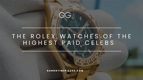 chris buck rolex|The Rolex Watches of This Year’s Highest Paid Celebs: The .